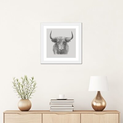 Black Bull by Ethan Harper - Drawing Print Print - Image 0