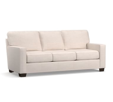 Buchanan Square Arm Upholstered Grand Sofa 89.5", Polyester Wrapped Cushions, Performance Heathered Basketweave Dove - Image 2