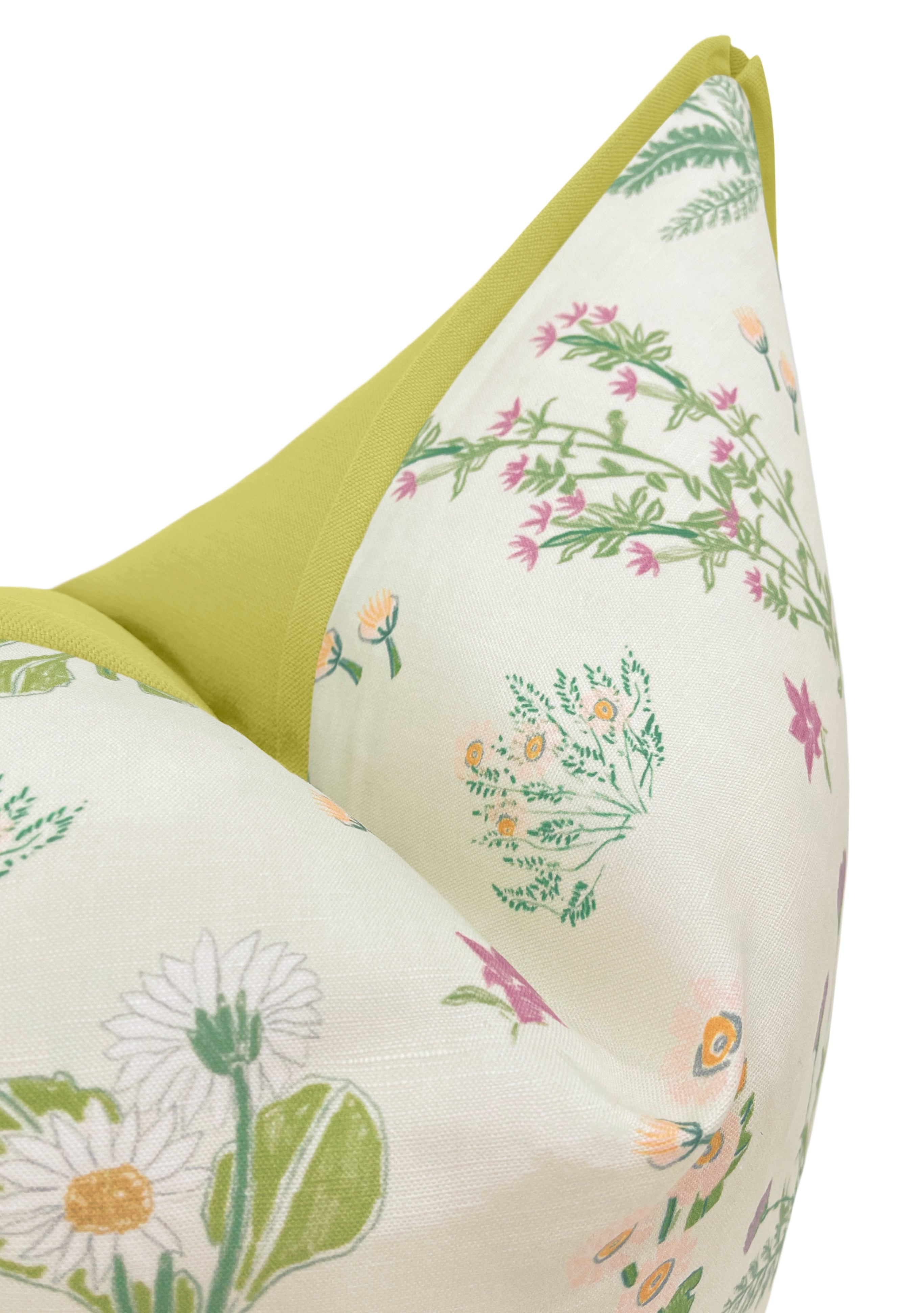 DARCY | LULIE WALLACE - 22" X 22" / CORDING / Chartreuse - Image 0