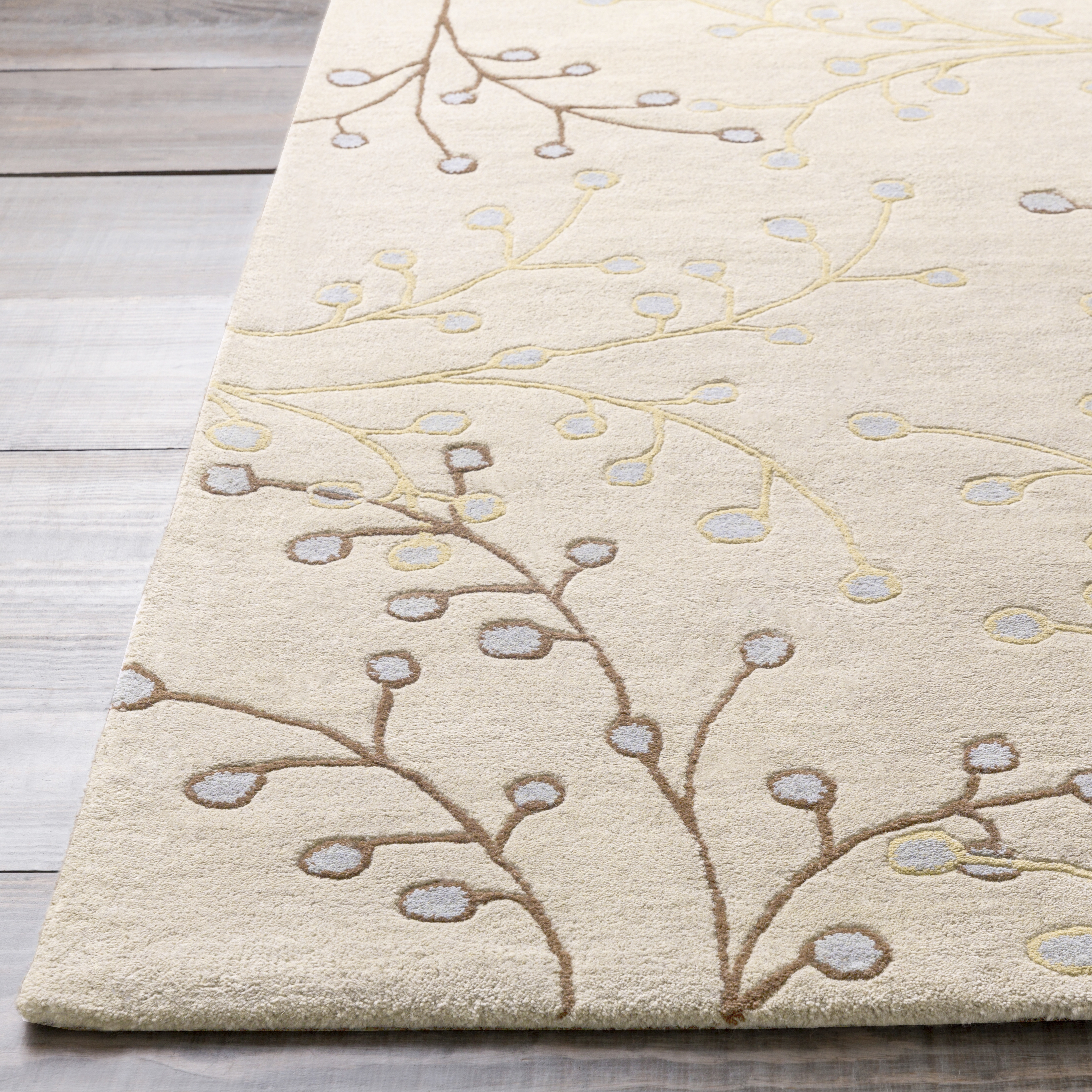 Athena Beige Indoor 6' x 9' Handmade Rug - Image 2