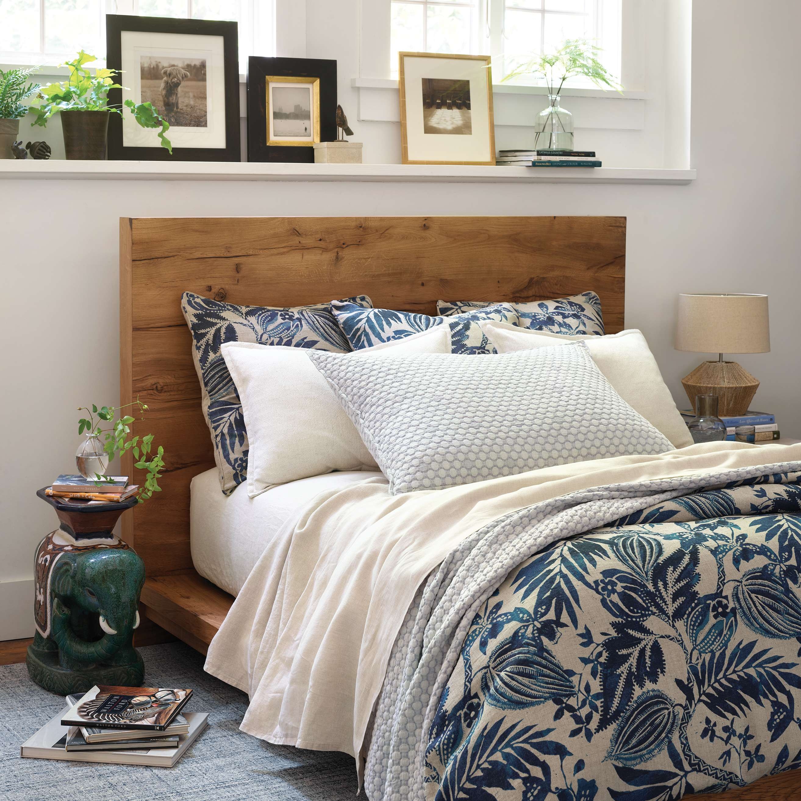 Lodi Blue Matelasse Coverlet - Image 1