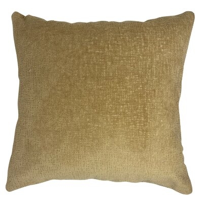 Solid Tan Square Pillow Cover & Insert - Image 0