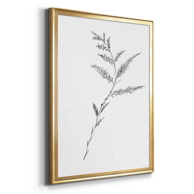 Floral Sketch Iii - Picture Frame Print on Canvas - Image 1