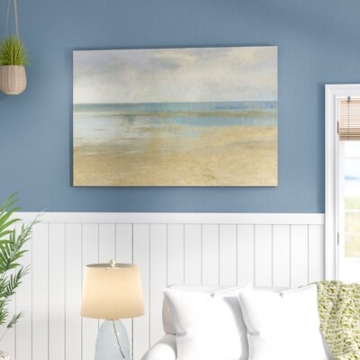 'Pastel Seascape I' Painting Print on Canvas - Image 0