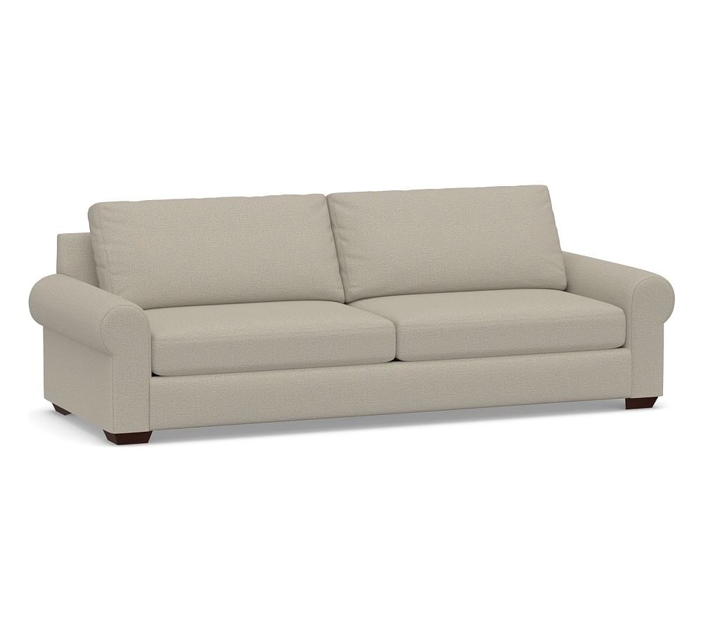 Big Sur Roll Arm Upholstered Grand Sofa 2-Seater, Down Blend Wrapped Cushions, Performance Boucle Fog - Image 0