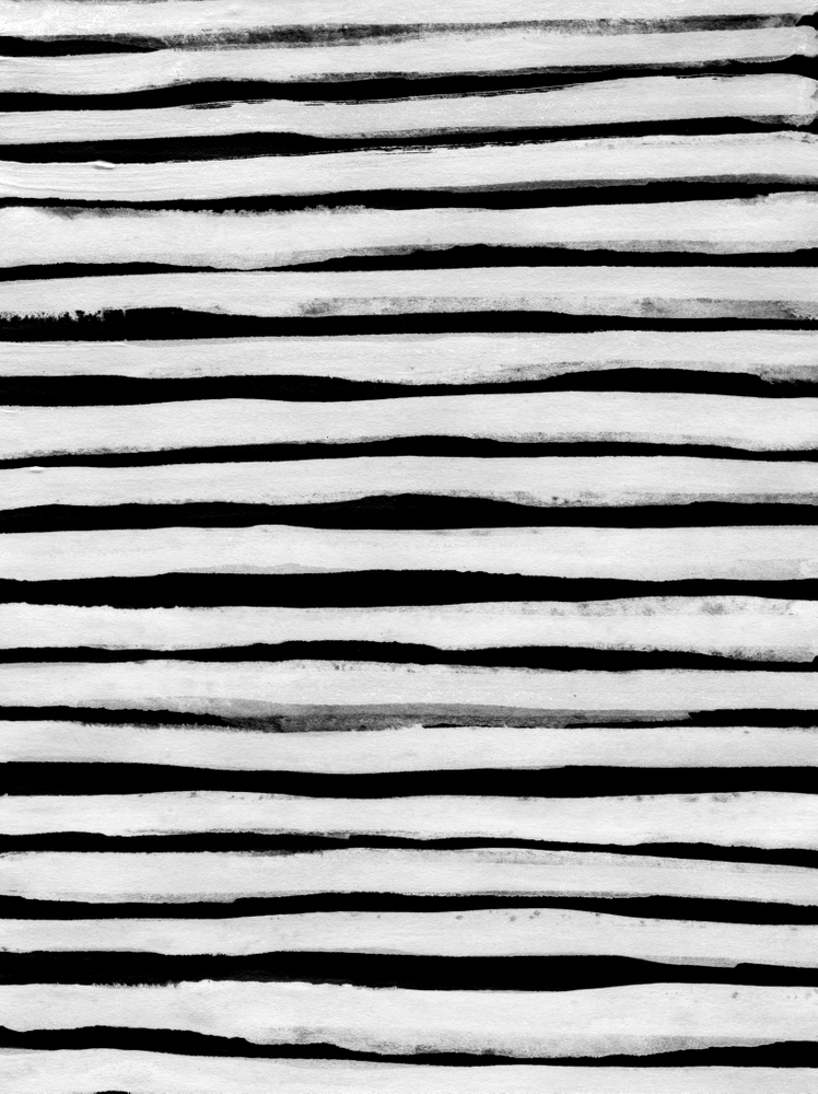 Black And White Stripes Ii Couch Throw Pillow by Georgiana Paraschiv - Cover (16" x 16") with pillow insert - Outdoor Pillow - Image 1