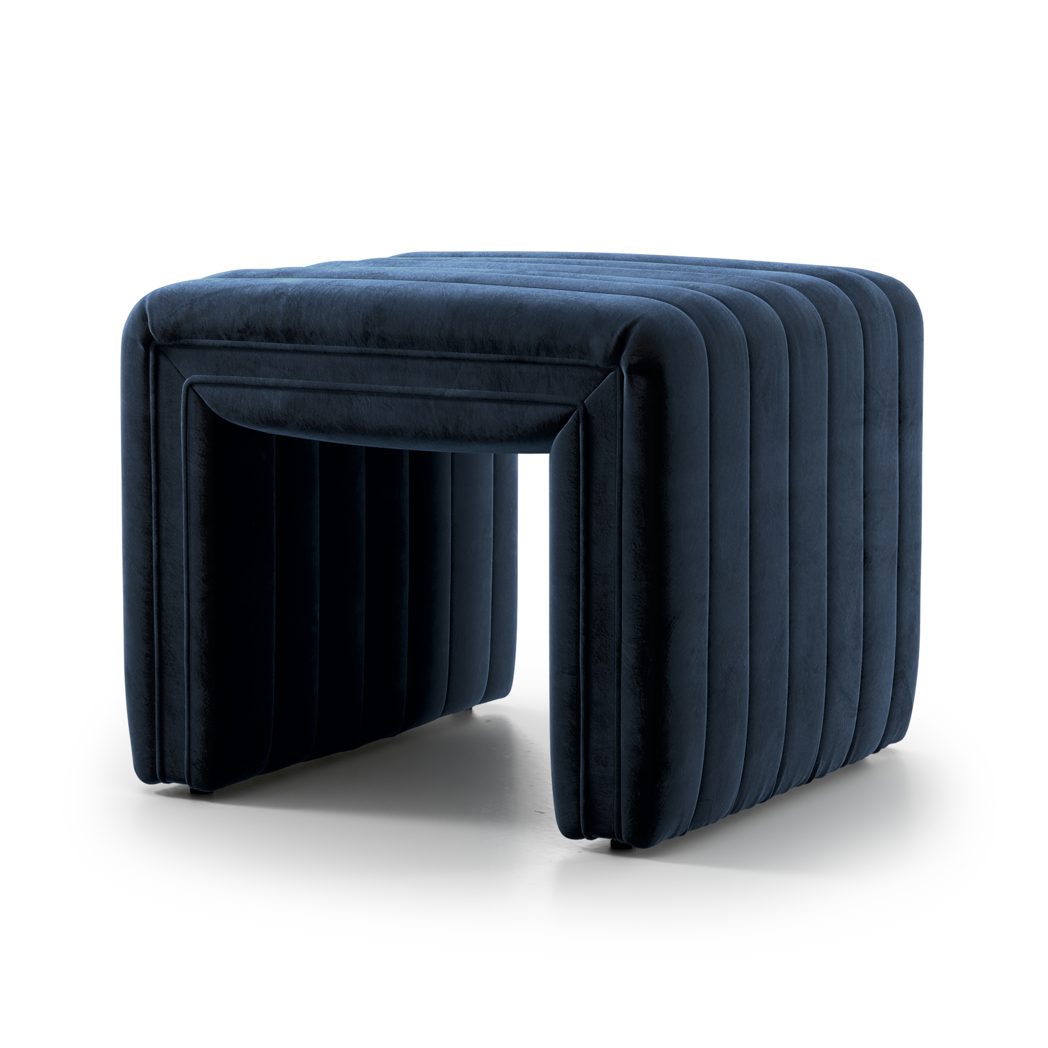 Augustine Ottoman-21" - Sapphire Navy - Image 0