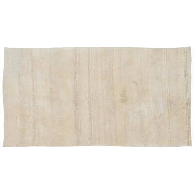 One-of-a-Kind Holsworth Hand-Knotted Hemp Beige 4'3" x 8'2" Area Rug - Image 0