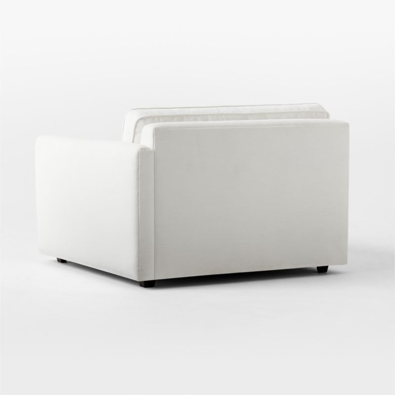 Malea White Performance Fabric Right-Arm Chair - Image 4