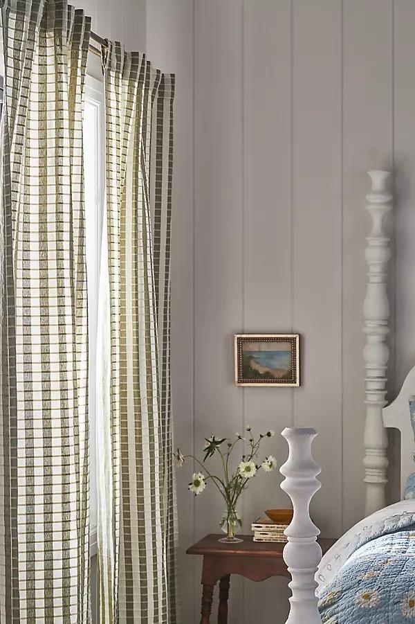 Cotton Woven Stripe Curtain - Image 1