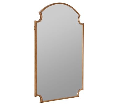 Vera Gold Arched Mirror, 42" x 28" - Image 1