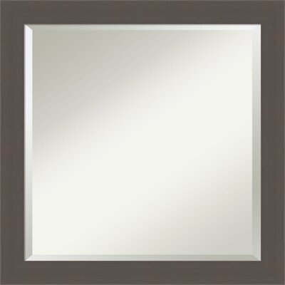 No Distressing-0.625-Brushed Pewter Framed Bathroom Vanity Wall Mirror - Image 0