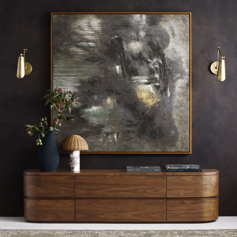 Seine Calacatta White Marble Mini Table Lamp with Rattan Shade 13" - Image 5