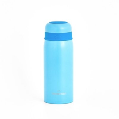 Grandties Insulated Water Travel Mug For Kids - Lightweight Stainless Steel Vacuum 12Oz Water Bottle With Leak-Proof Lid - Double Walled Thermal Tumbler Keep Beverages Hot Or Cold - Sky Blue - Image 0