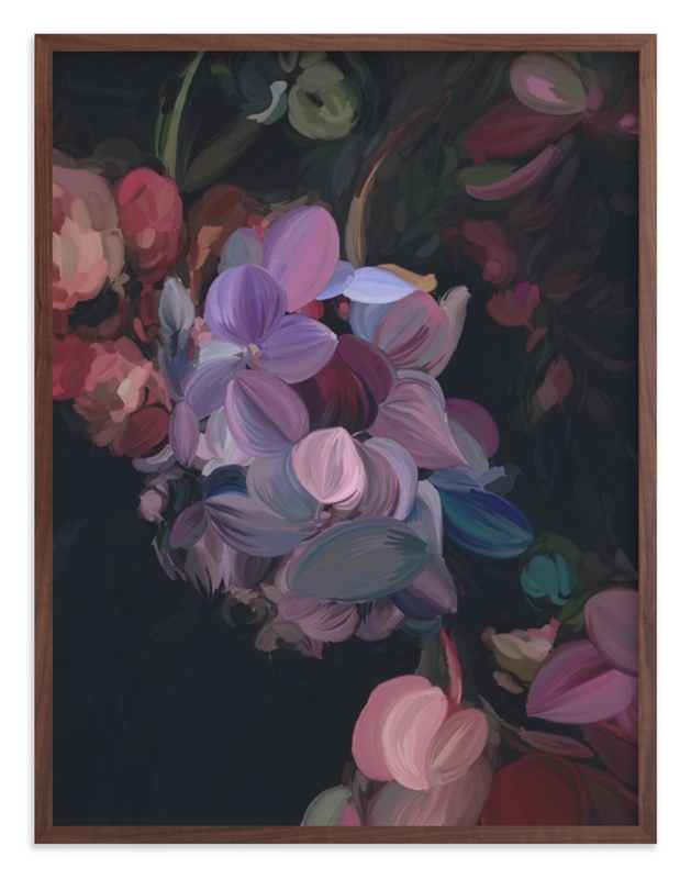 Midnight Petals Art Print - Image 0