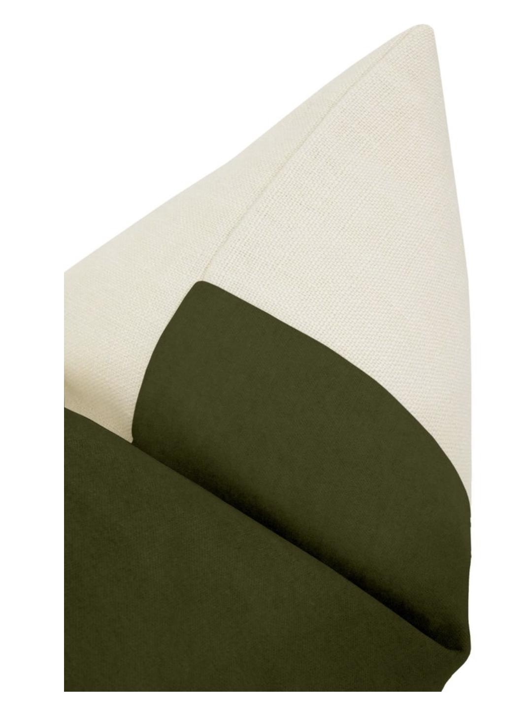 Classic Velvet Lumbar Pillow Cover, Olive, 18" x 12" - Image 3