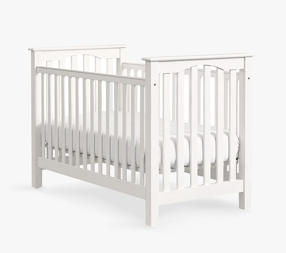 Kendall Low-Profile Convertible Crib, Simply White, In-Home Delivery - Image 0