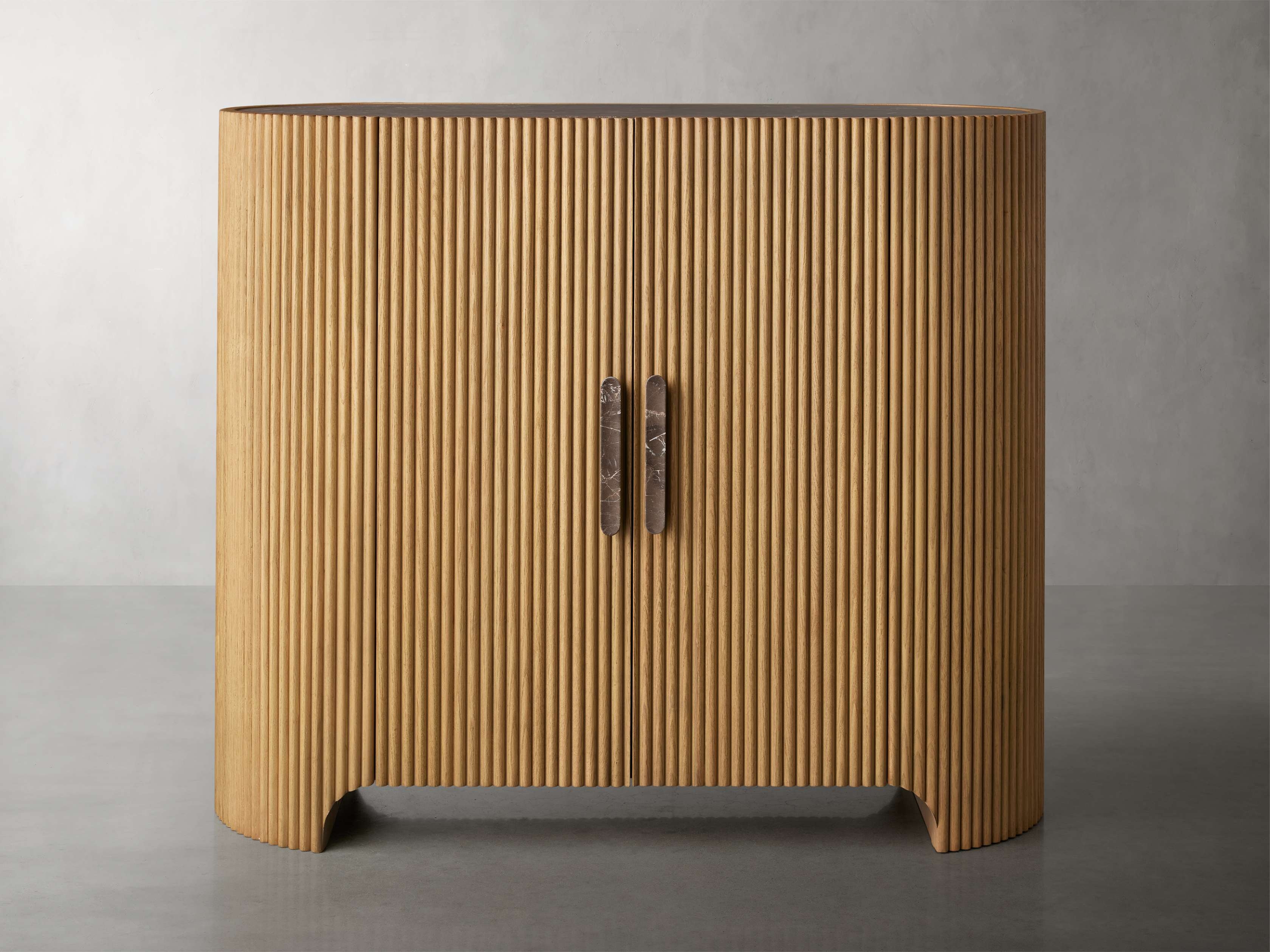 Astor Hall Chest in Stone Natural  Honey/Espresso - Image 0