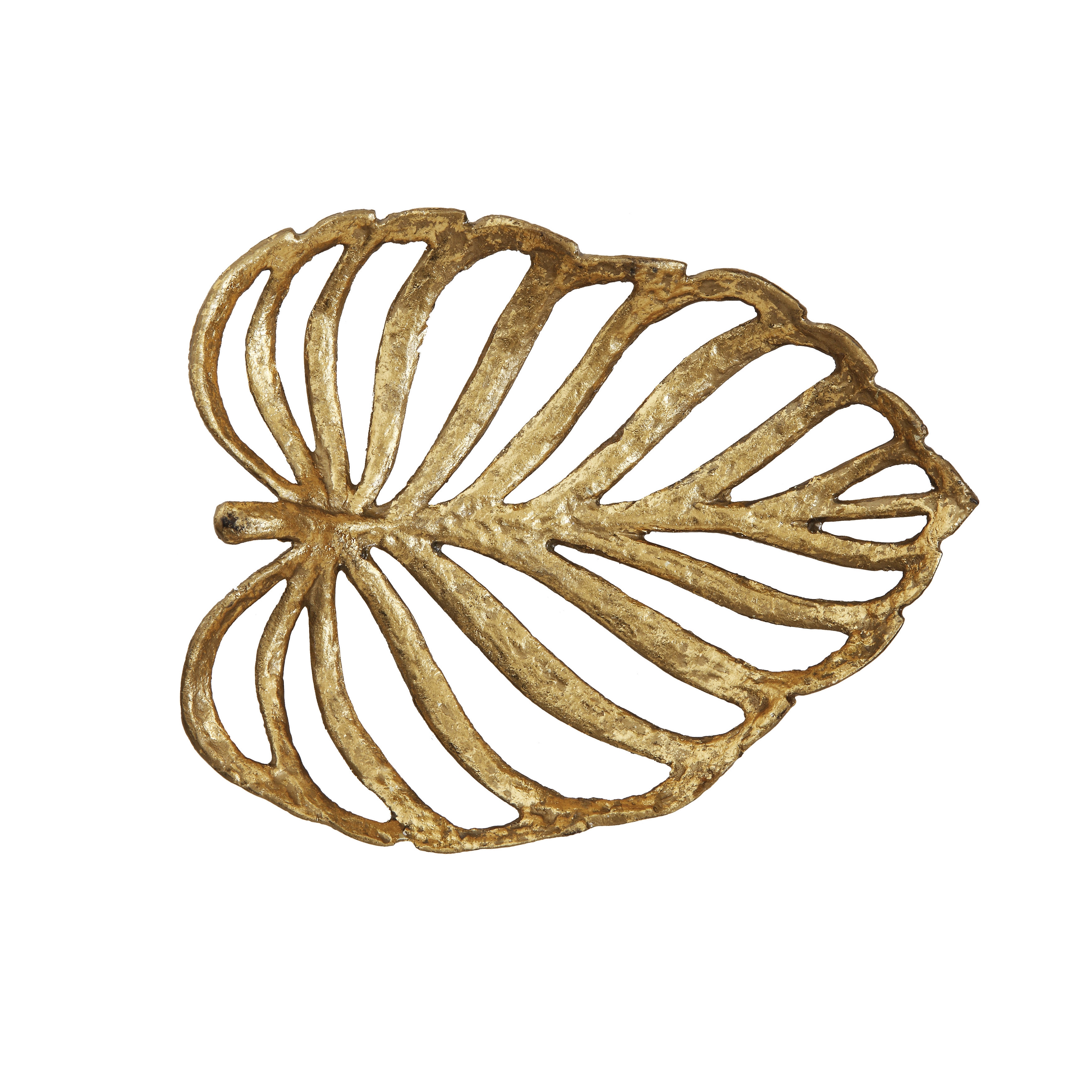 Decorative Gold Cast Iron Leaf - Image 0