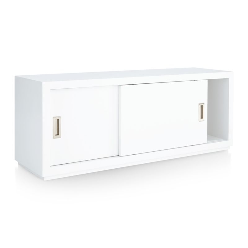 Aspect White 47.5" Modular Sliding Door Storage Unit - Image 10