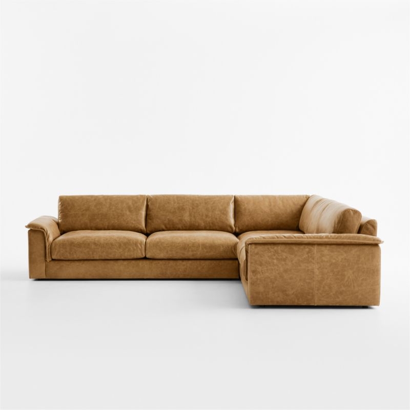 Wythe 3-Piece L-Shaped Leather Sectional Sofa - Image 4