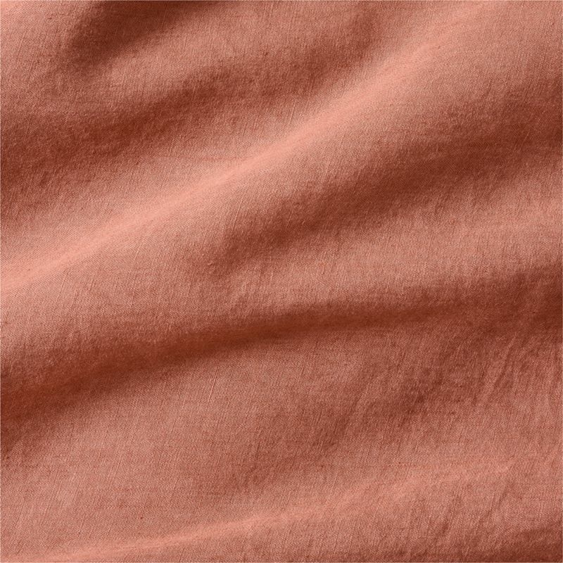 EUROPEAN FLAX ™-Certified Linen Copper Euro Bed Pillow Sham - Image 2
