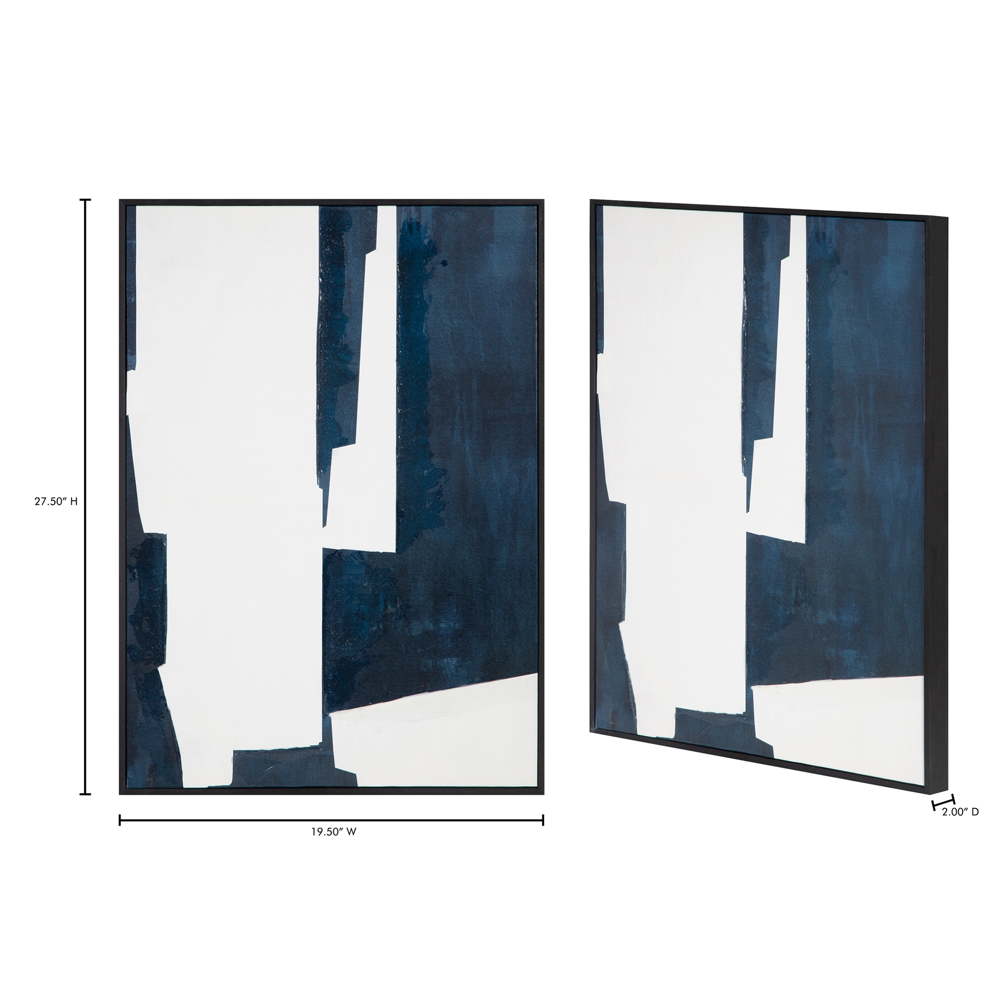 Mica 2 Framed Painting Navy - Image 5