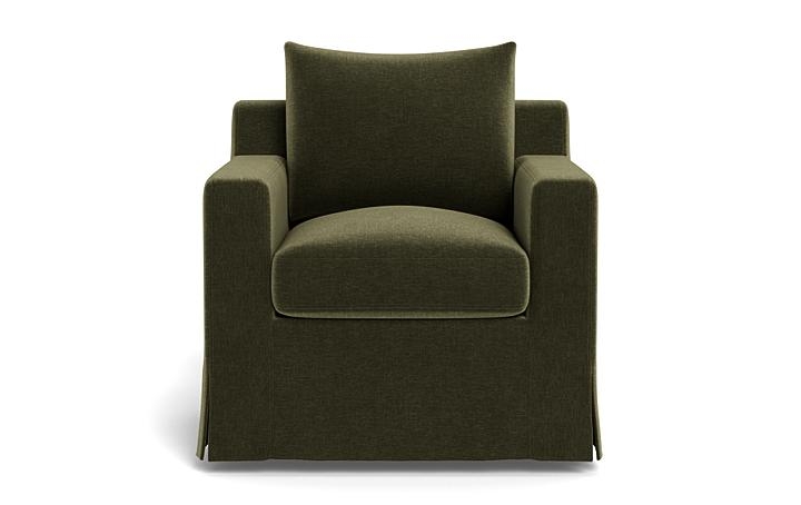 Sloan Slipcovered Swivel Chair - Image 0
