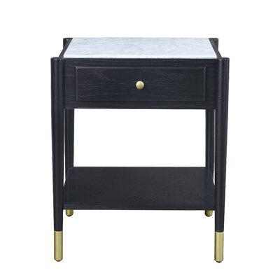 Wiebe Marble Top End Table with Storage - Image 0