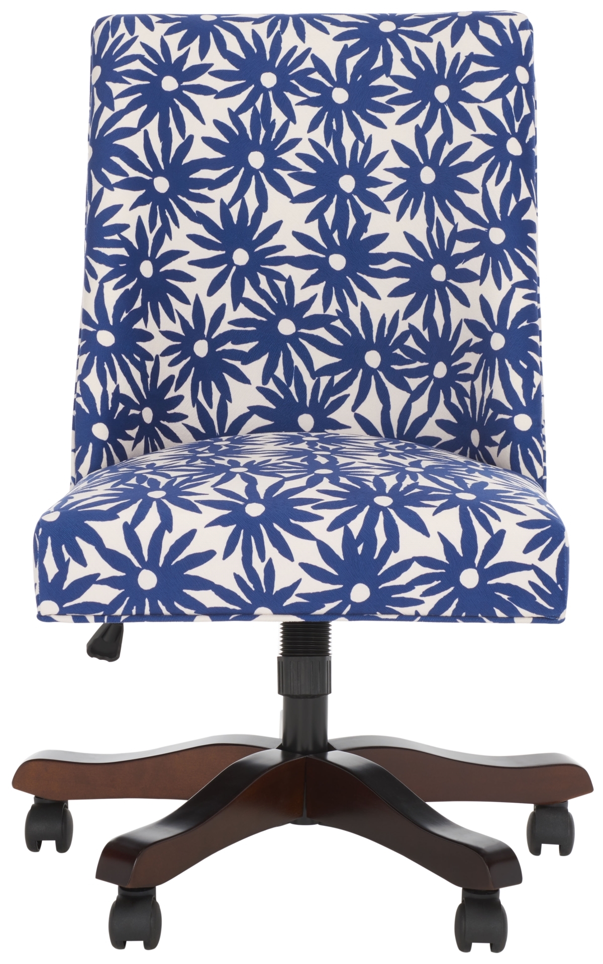 Scarlet Desk Chair - Navy / Flower - Safavieh - Image 0