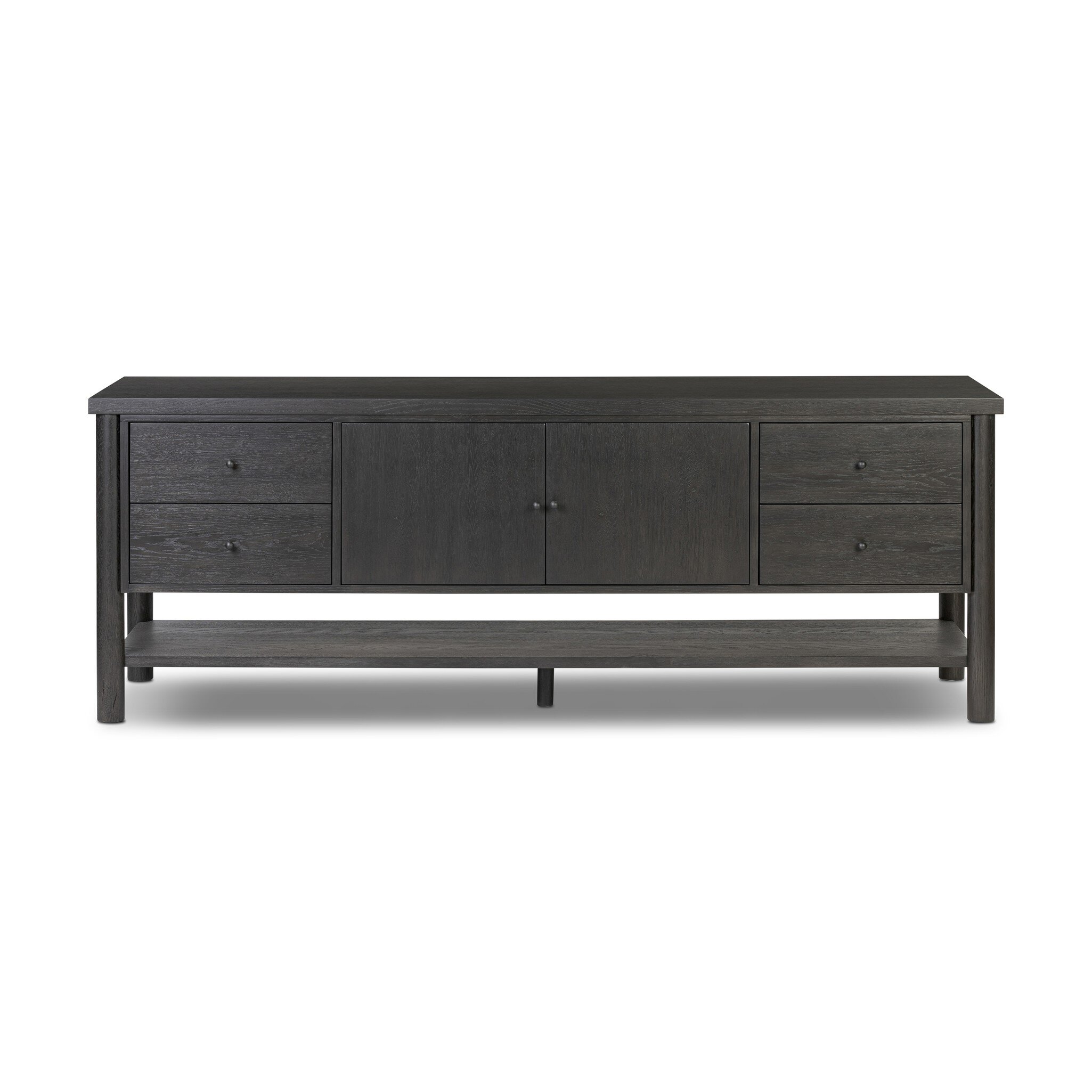 Roark Media Console - Ebony Oak Veneer - Image 0