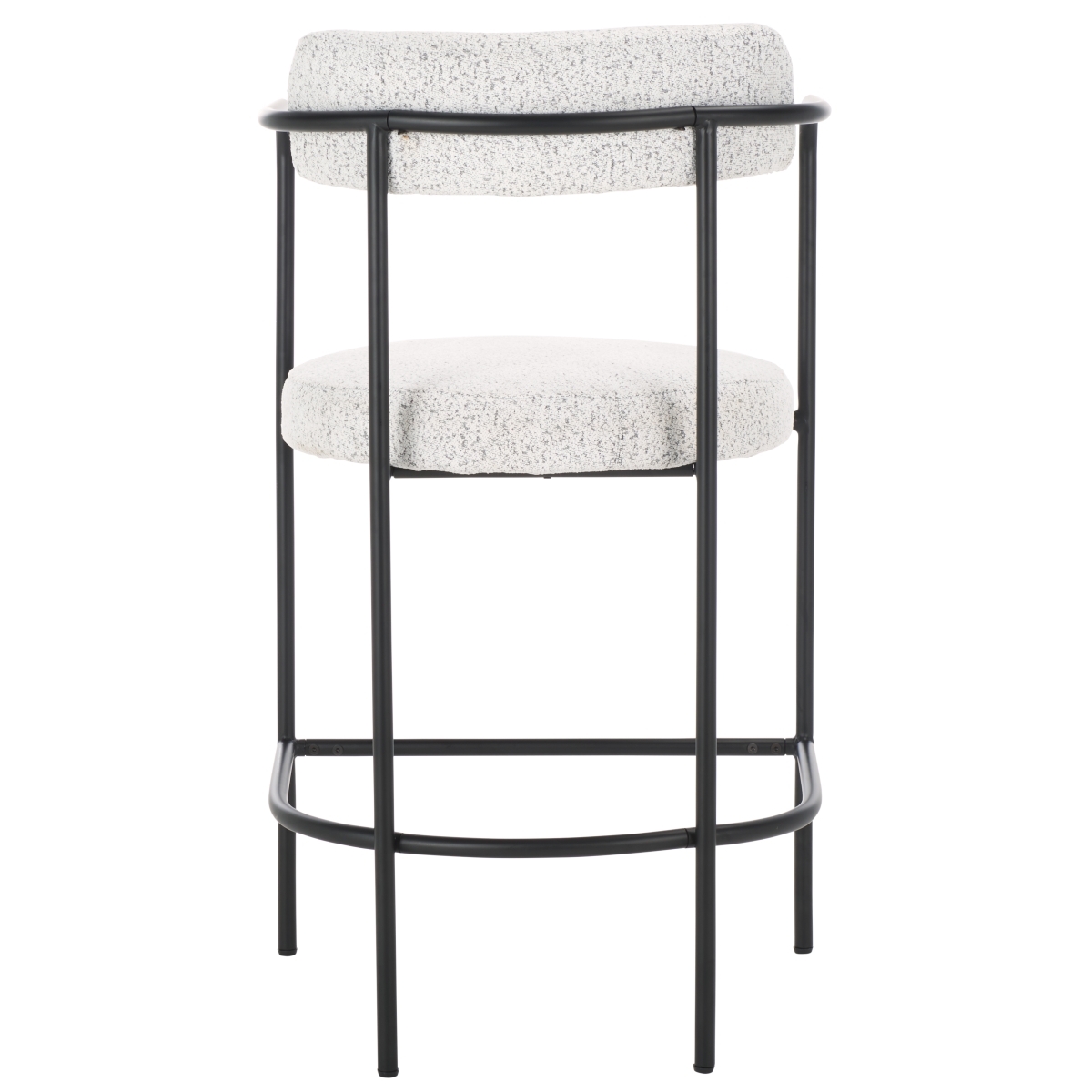 Andrean Arm Counter Stool - White / Black - Image 7