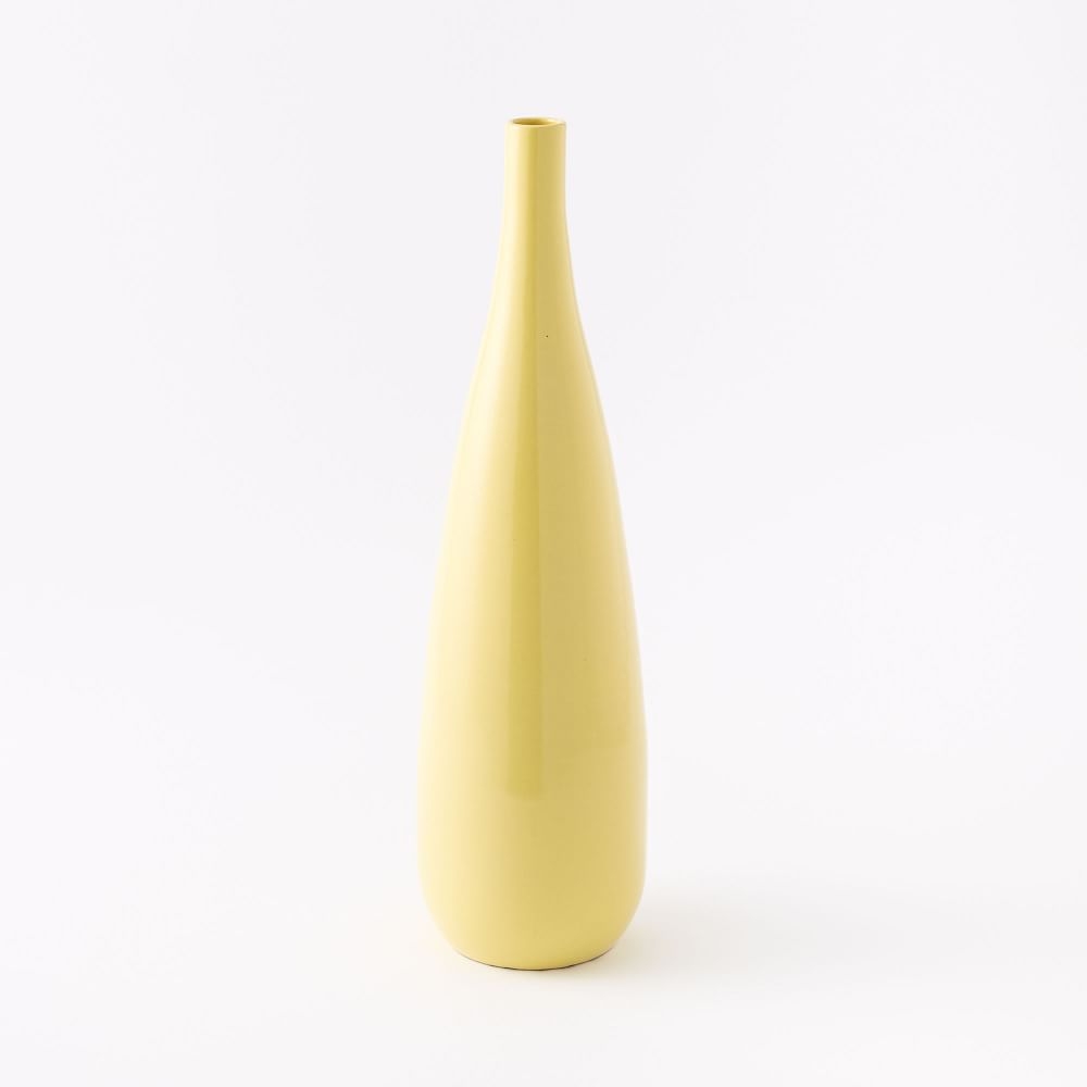 Bright Ceramicist Vase, Oversized Tall Teardrop, Dijon - Image 0