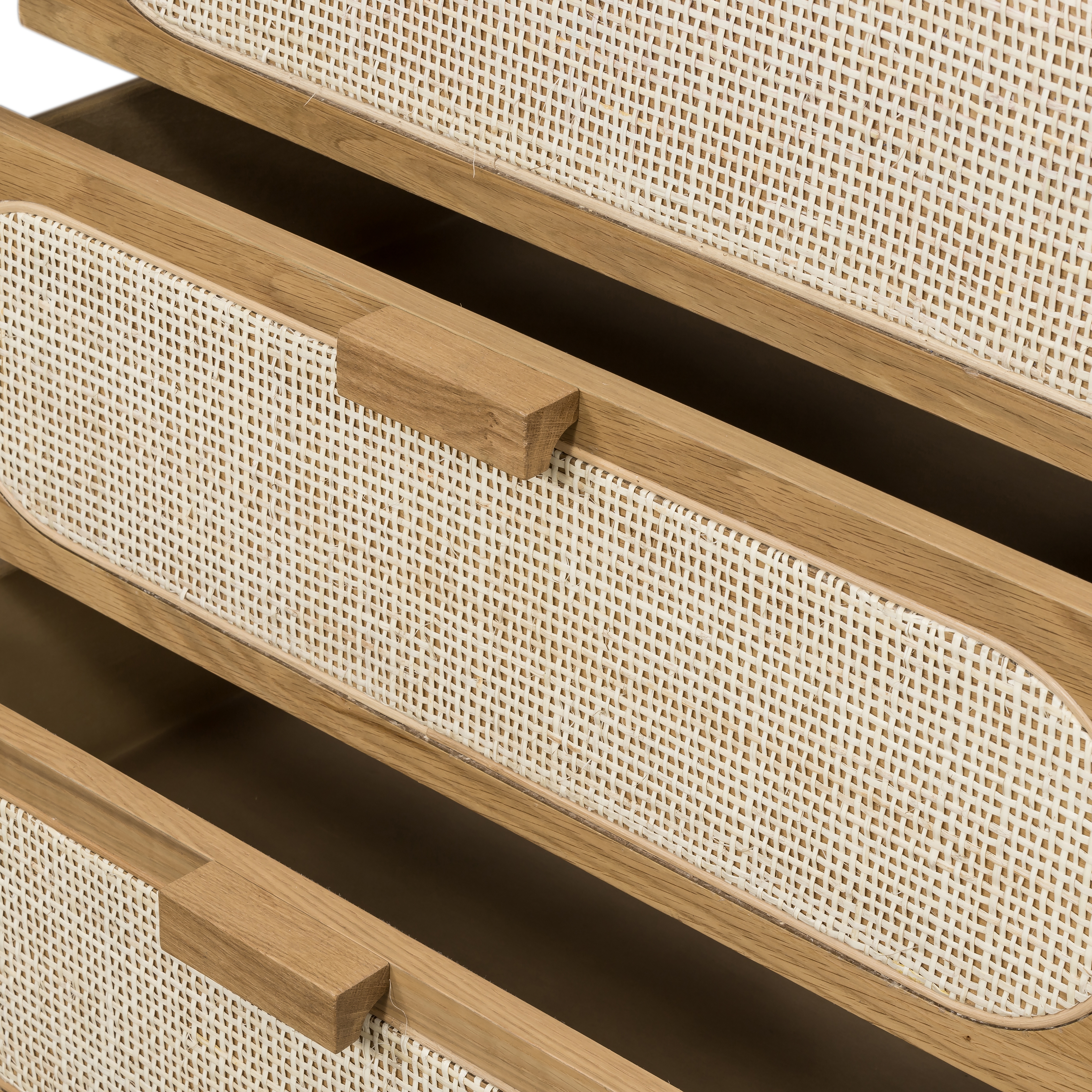 Allegra 5 Drawer Dresser-Natural Cane - Image 8