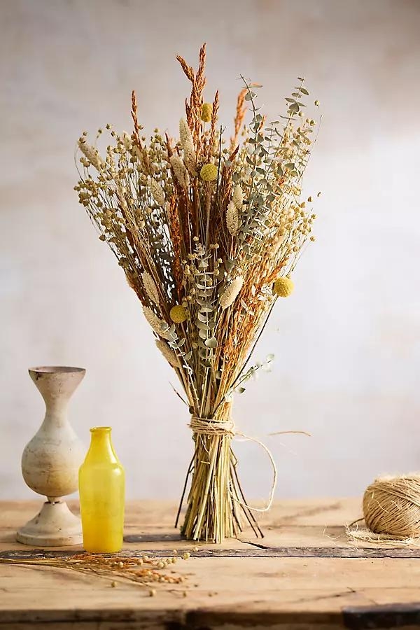 Dried Colorful Craspedia Bouquet - Image 0