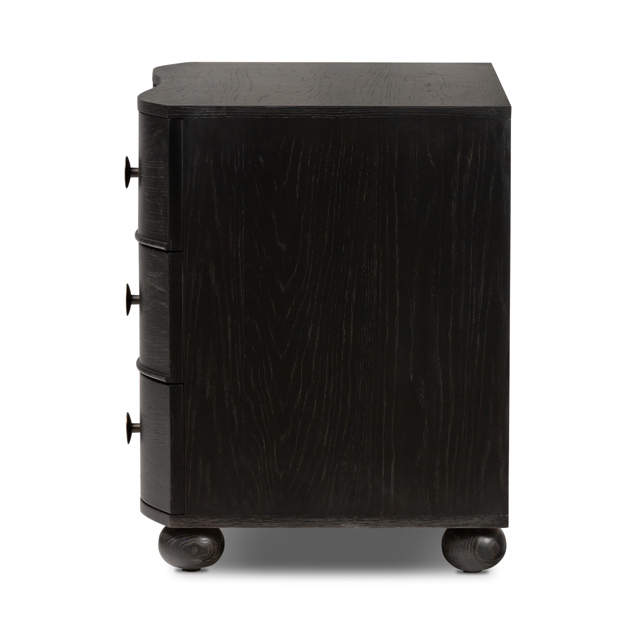 Tiago Nightstand - Distressed Black Oak - Image 4