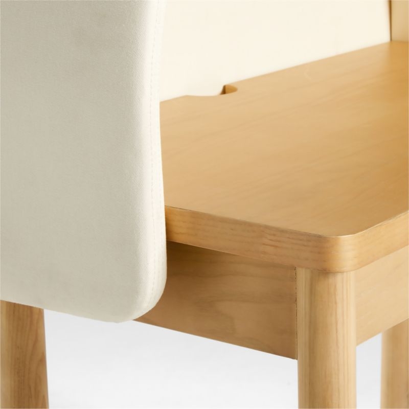Aksel Fabric-Covered Kids Desk Hutch - Image 5