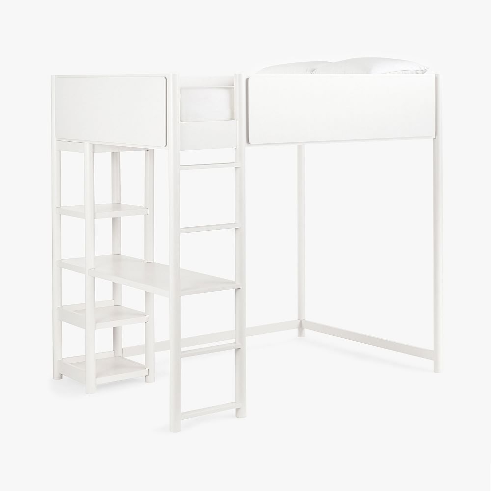 Tilden Loft Bed, Full, Simply White, In-Home - Image 0