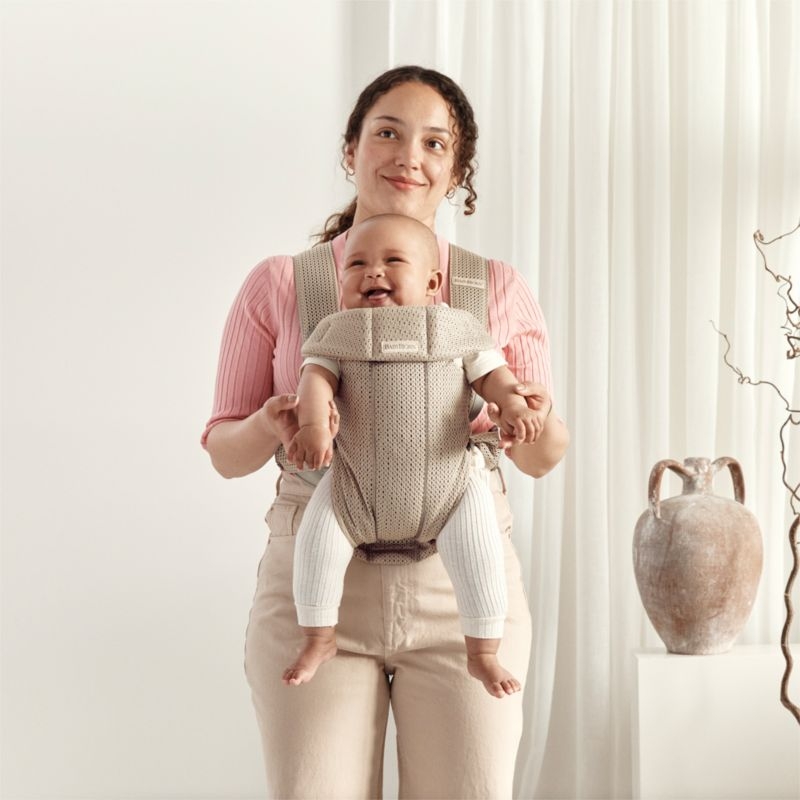 BABYBJÖRN ™ Grey Beige Mini 3D Mesh Baby Carrier - Image 1
