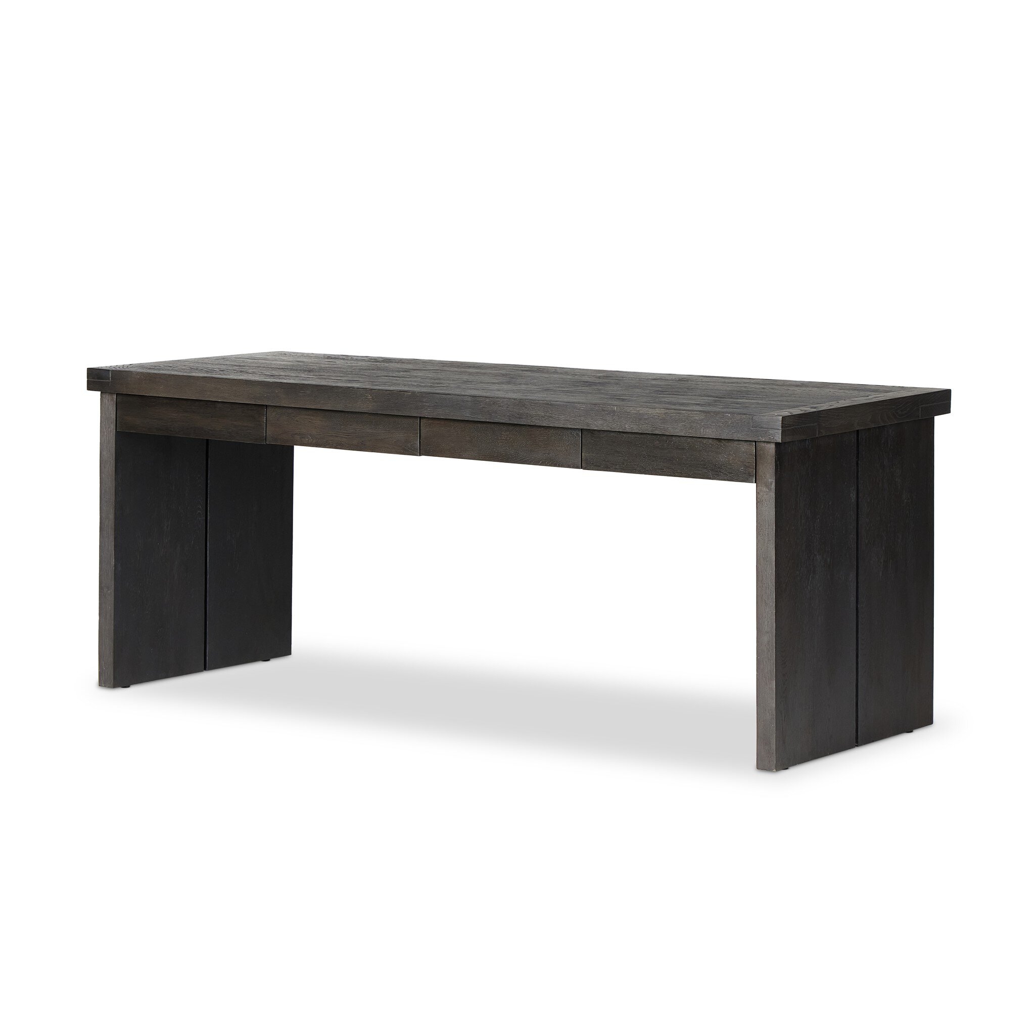 Warby Desk - Worn Black Veneer - Image 1