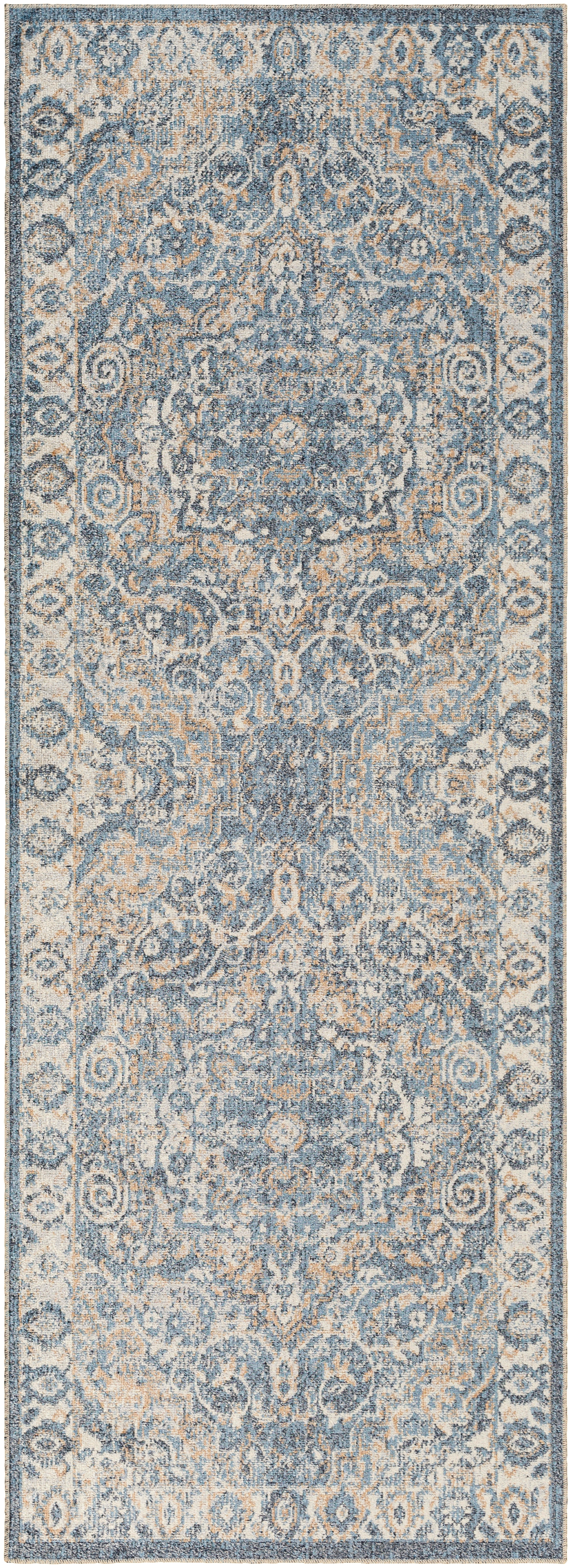 Lillian Gray Indoor 2'7" x 7'3" Machine Woven Rug - Image 0