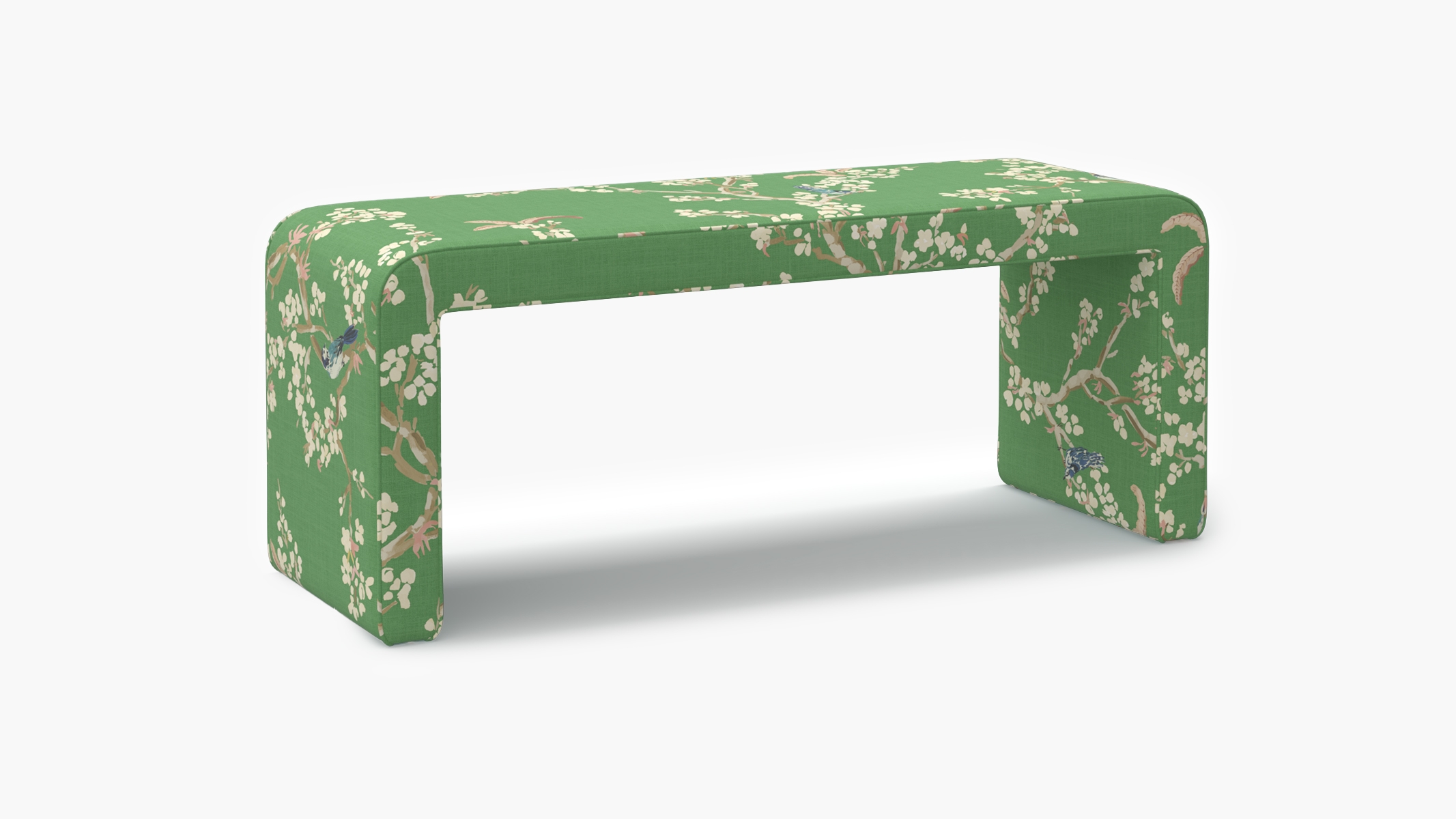 Waterfall Bench, Jade Cherry Blossom - Image 1
