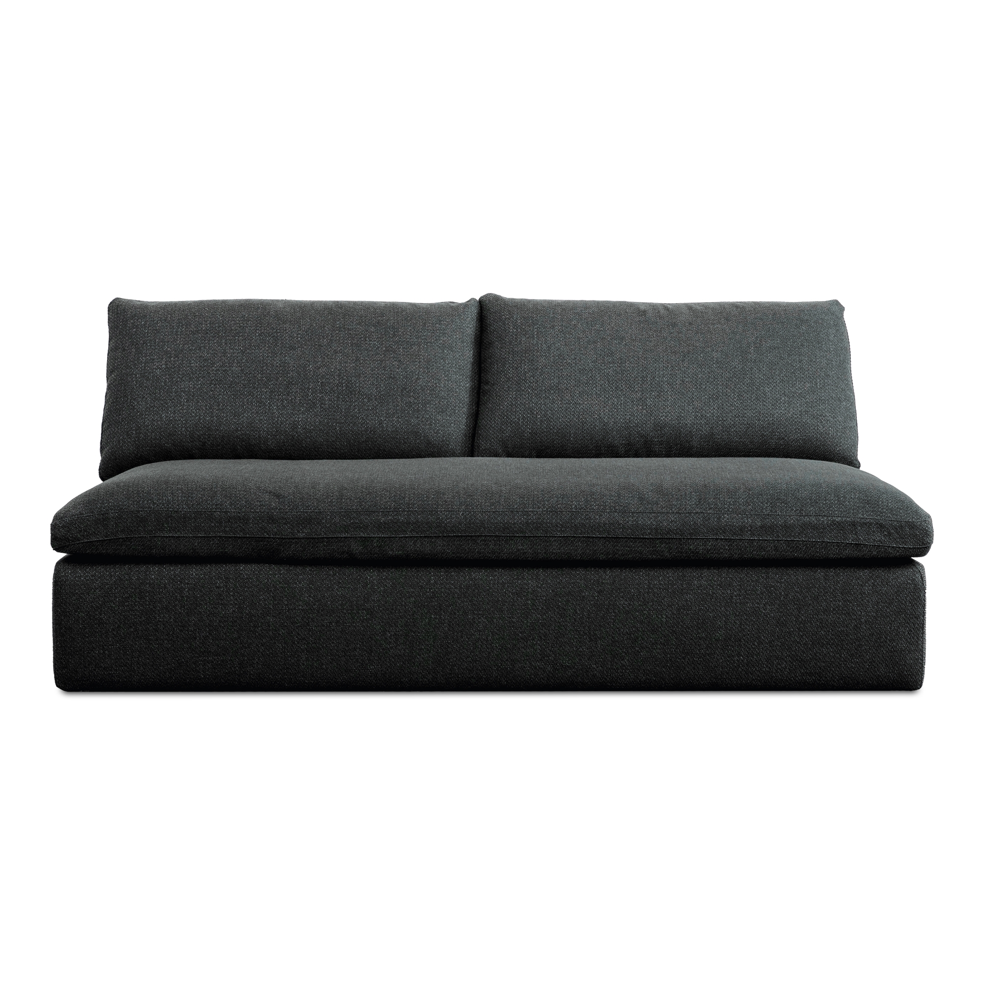 Miles Outdoor Sofa Speckled Charcoal - Image 0