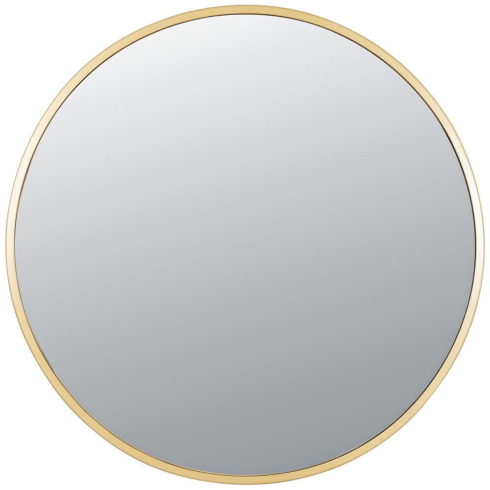 Varaluz Casa Cottage Gold 30" Round Wall Mirror - Style # 86D50 - Image 0