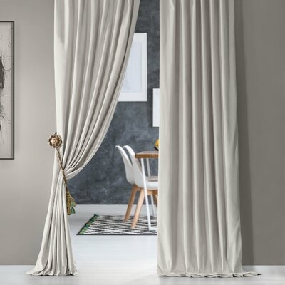 Creola Solid Color Room Darkening Thermal Rod Pocket Single Curtain Panel - Image 0