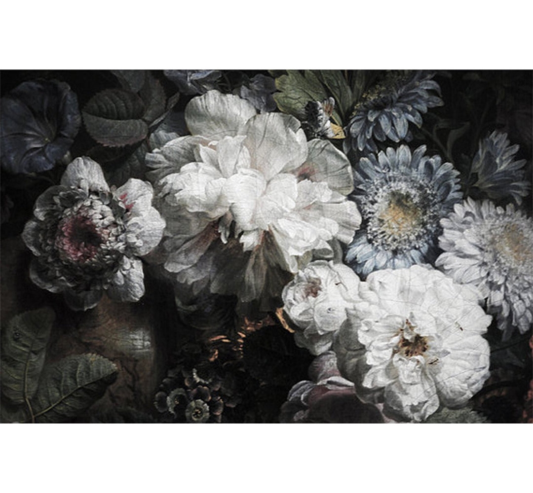Anewall Dark Floral Wallpaper - Image 0
