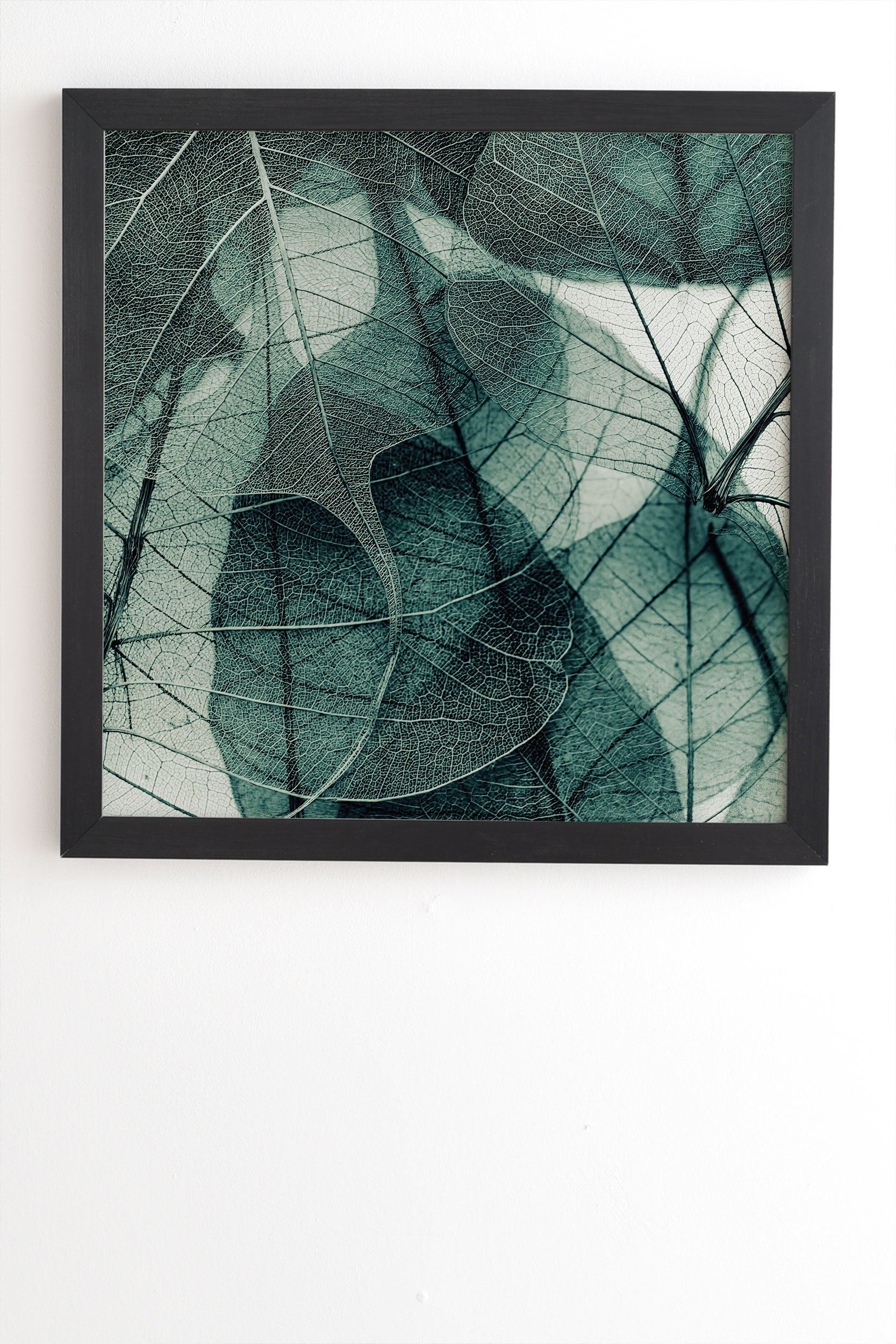 Ingrid Beddoes Olive Green Black Framed Wall Art - 11" x 13" - Image 1