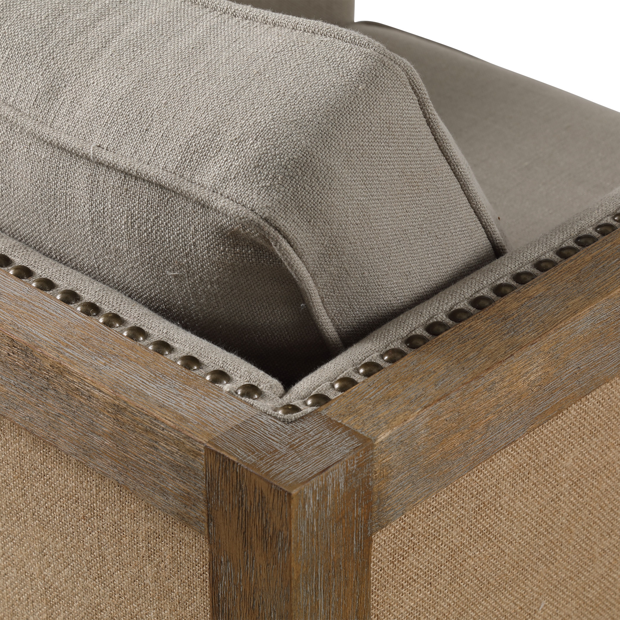 Kyle Weathered Oak Accent Chair - Image 5