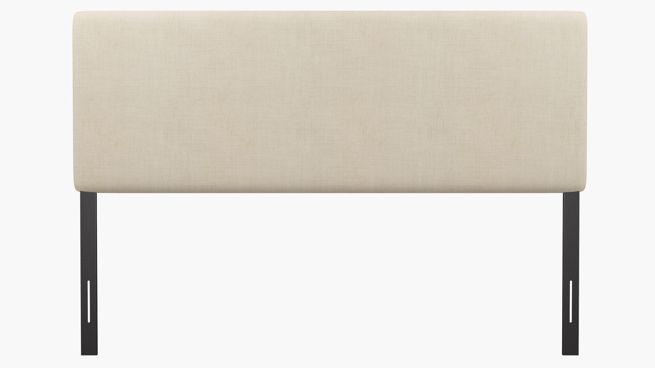 Square Back Headboard, Talc Everyday Linen, King - Image 1