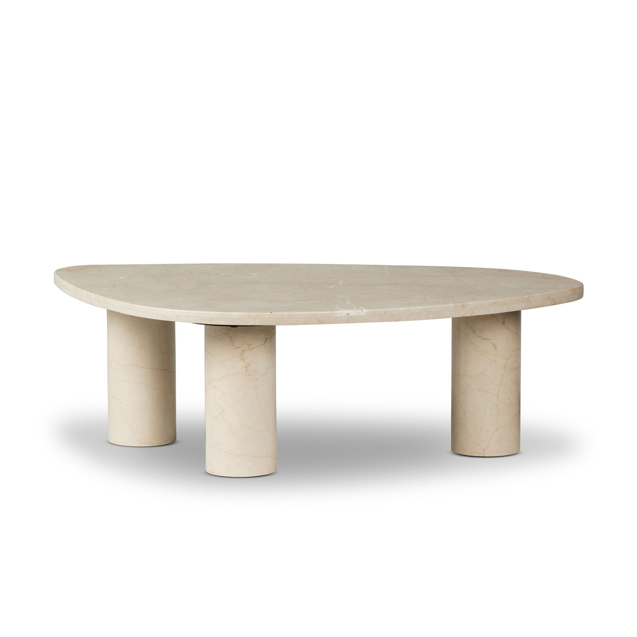 Zion Nesting Coffee Table - Cream Marble - Image 0